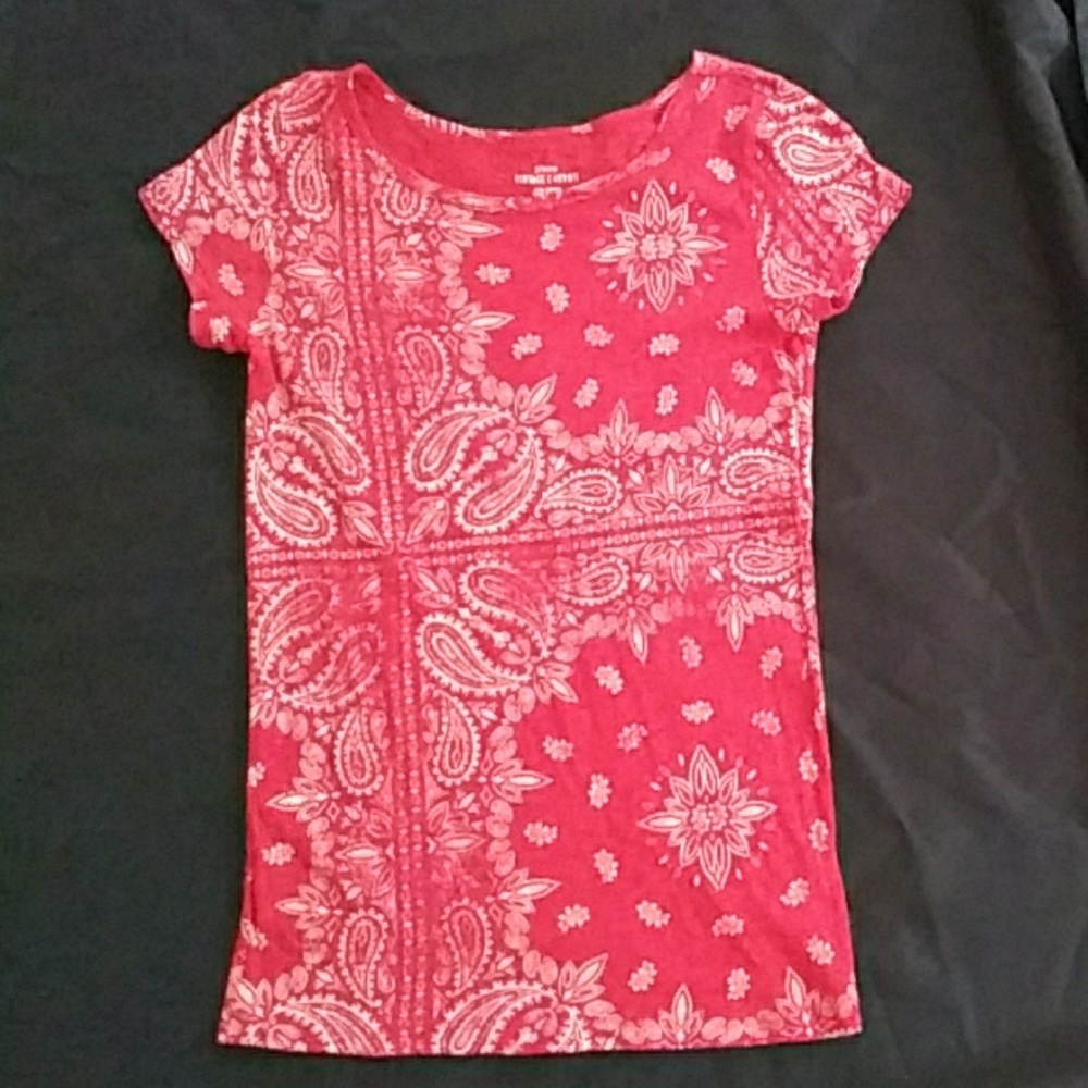 J crews vintage cotton sz sm burnt orange top